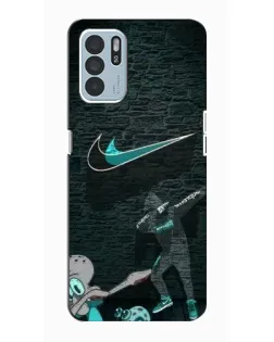 Чехол для OPPO Reno6 Z с картинкой «Спортивный арт Nike» Чехол для OPPO Reno6 Z с картинкой «Спортивный арт Nike»