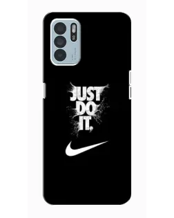 Чехол для OPPO Reno6 Z с картинкой «Текстовый принт Nike»