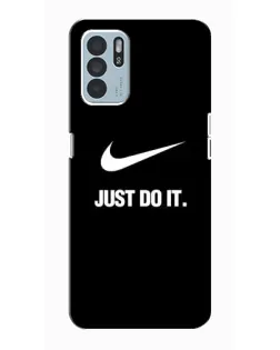 Чехол для OPPO Reno6 Z с картинкой «Классический принт Nike»