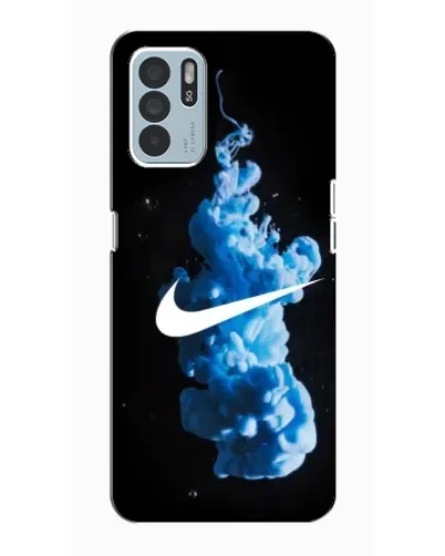 Чехол для OPPO Reno6 Z с картинкой «Nike и синий дым» Чехол для OPPO Reno6 Z с картинкой «Nike и синий дым»