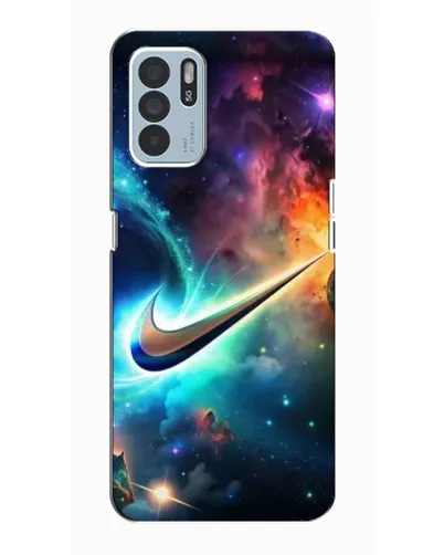 Чехол для OPPO Reno6 Z с картинкой «Космический Nike Swoosh» Чехол для OPPO Reno6 Z с картинкой «Космический Nike Swoosh»