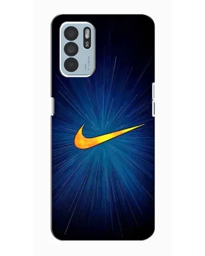 Чехол для OPPO Reno6 Z с картинкой «Синий пульс Nike» Чехол для OPPO Reno6 Z с картинкой «Синий пульс Nike»