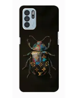 Чехол для OPPO Reno6 Z с картинкой «LV — мраморный принт»