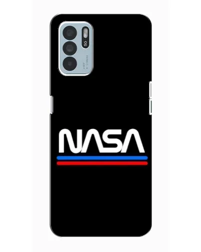 Чехол для OPPO Reno6 Z с картинкой «NASA — классика Red Blue»