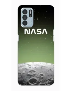 Чехол для OPPO Reno6 Z с картинкой «NASA — лунный градиент»