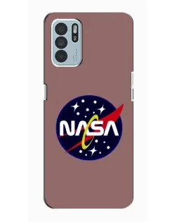 Чехол для OPPO Reno6 Z с картинкой «NASA — ретро космос»