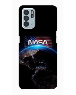 Чехол для OPPO Reno6 Z с картинкой «Земля из космоса NASA»