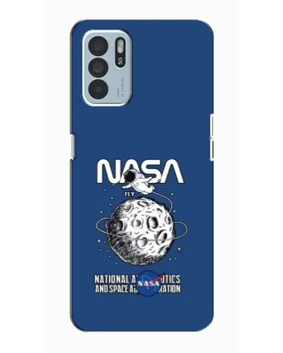 Чехол для OPPO Reno6 Z с картинкой «NASA — лунная миссия»