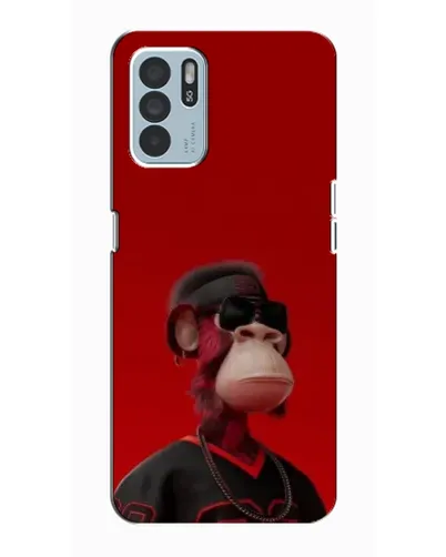 Чехол для OPPO Reno6 Z с картинкой «Bored Ape в красном» Чехол для OPPO Reno6 Z с картинкой «Bored Ape в красном»