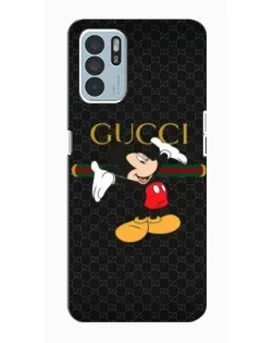 Чехол для OPPO Reno6 Z с картинкой «Микки Маус Gucci»