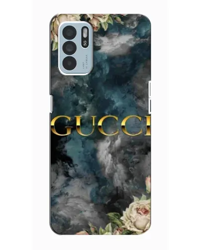 Чехол для OPPO Reno6 Z с картинкой «Абстрактные цветы Gucci» Чехол для OPPO Reno6 Z с картинкой «Абстрактные цветы Gucci»