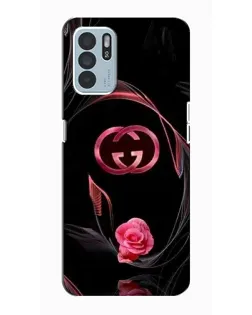Чехол для OPPO Reno6 Z с картинкой «Gucci — неоновая роза»