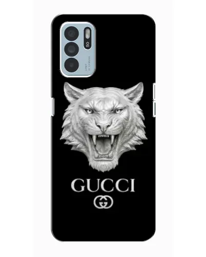 Чехол для OPPO Reno6 Z с картинкой «Gucci — серебряный лев» Чехол для OPPO Reno6 Z с картинкой «Gucci — серебряный лев»