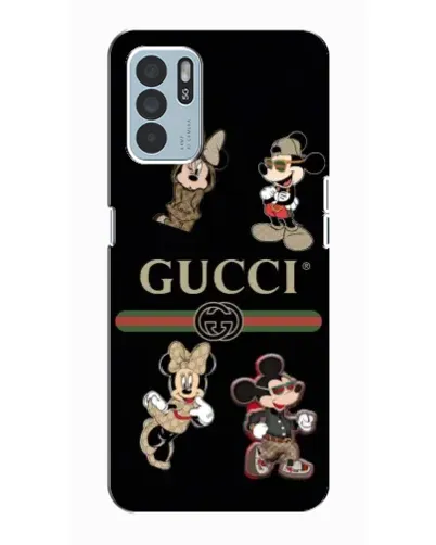 Чехол для OPPO Reno6 Z с картинкой «Gucci — герои Disney и монограмма» Чехол для OPPO Reno6 Z с картинкой «Gucci — герои Disney и монограмма»