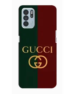 Чехол для OPPO Reno6 Z с картинкой «Gucci — темно-зеленый градиент»