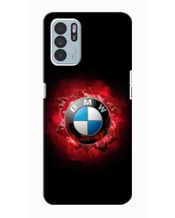 Чехол для OPPO Reno6 Z с картинкой «Логотип BMW — вспышка»