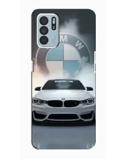 Чохол для OPPO Reno6 Z з картинкою «BMW в білому диму» Чохол для OPPO Reno6 Z з картинкою «BMW в білому диму»