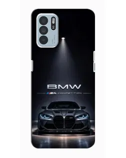 Чохол для OPPO Reno6 Z з картинкою «BMW крізь нічне місто» Чохол для OPPO Reno6 Z з картинкою «BMW крізь нічне місто»