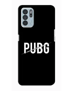 Чехол для OPPO Reno6 Z с картинкой «PUBG — белый логотип»