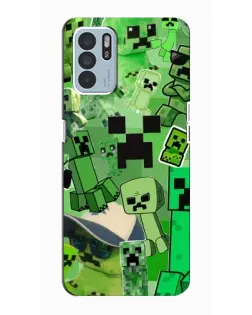 Чохол для OPPO Reno6 Z з картинкою «Кріпери Minecraft» Чохол для OPPO Reno6 Z з картинкою «Кріпери Minecraft»