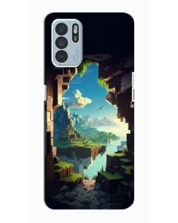 Чехол для OPPO Reno6 Z с картинкой «Вид из пещеры»