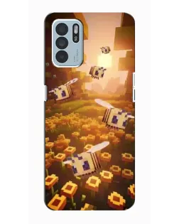 Чехол для OPPO Reno6 Z с картинкой «Поле подсолнухов»
