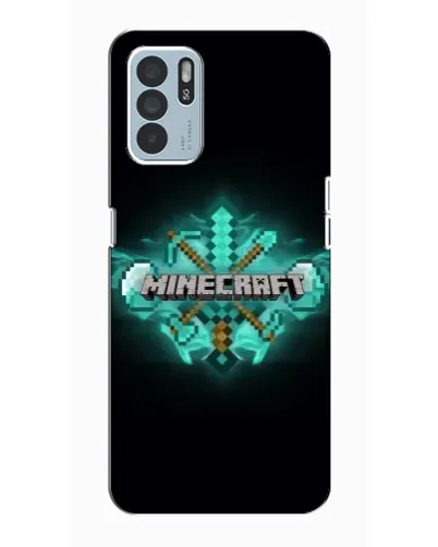Чехол для OPPO Reno6 Z с картинкой «Minecraft Diamond лого»