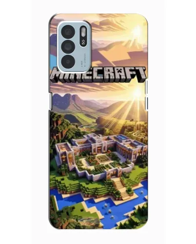 Чехол для OPPO Reno6 Z с картинкой «Minecraft панорама»
