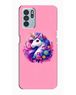 Чехол для OPPO Reno6 Z с картинкой «Сказочный единорог»