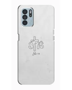 Чехол для OPPO Reno6 Z с картинкой «Иоанна 3:16 Крест» Чехол для OPPO Reno6 Z с картинкой «Иоанна 3:16 Крест»