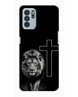 Чехол для OPPO Reno6 Z с картинкой «Лев и Крест» Чехол для OPPO Reno6 Z с картинкой «Лев и Крест»