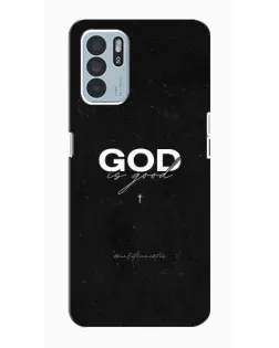 Чехол для OPPO Reno6 Z с картинкой «GOD — Бог над всем»