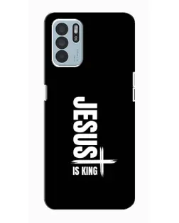 Чехол для OPPO Reno6 Z с картинкой «Вертикаль веры Jesus»