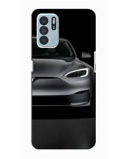 Чехол для OPPO Reno6 Z с картинкой «Tesla Model S Look» Чехол для OPPO Reno6 Z с картинкой «Tesla Model S Look»