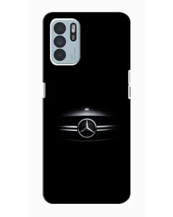Чехол для OPPO Reno6 Z с картинкой «Mercedes — абстрактные линии»