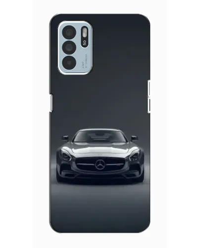 Чехол для OPPO Reno6 Z с картинкой «Mercedes на черном»