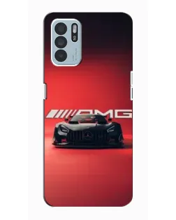 Чехол для OPPO Reno6 Z с картинкой «Mercedes AMG — красная линия»