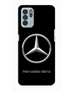 Чехол для OPPO Reno6 Z с картинкой «Mercedes Silver Logo»