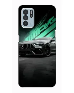 Чехол для OPPO Reno6 Z с картинкой «Темный Mercedes AMG»