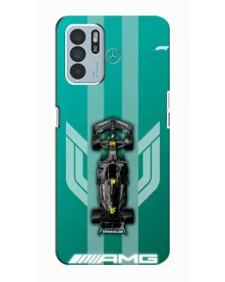 Чехол для OPPO Reno6 Z с картинкой «Mercedes AMG Petronas»
