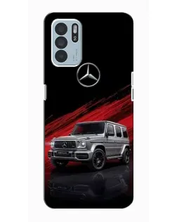 Чехол для OPPO Reno6 Z с картинкой «Mercedes G-Class красный»