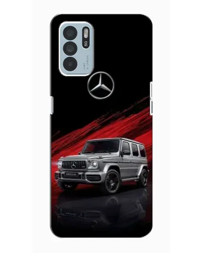 Чехол для OPPO Reno6 Z с картинкой «Mercedes G-Class красный»