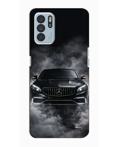 Чехол для OPPO Reno6 Z с картинкой «Mercedes в дыму»