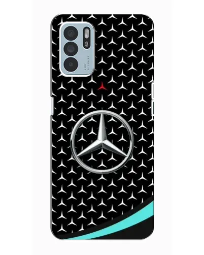 Чехол для OPPO Reno6 Z с картинкой «Mercedes — бирюзовый акцент»