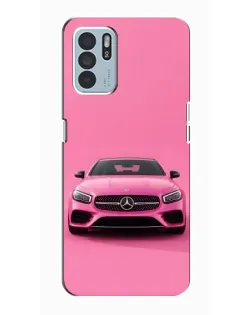 Чехол для OPPO Reno6 Z с картинкой «Розовый Mercedes AMG» Чехол для OPPO Reno6 Z с картинкой «Розовый Mercedes AMG»