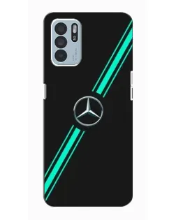 Чехол для OPPO Reno6 Z с картинкой «Спортивные линии Mercedes» Чехол для OPPO Reno6 Z с картинкой «Спортивные линии Mercedes»