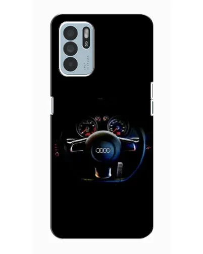 Чехол для OPPO Reno6 Z с картинкой «Салон Audi — руль»