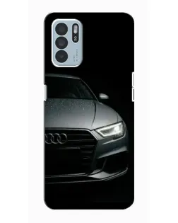 Чехол для OPPO Reno6 Z с картинкой «Audi — детализация кузова»