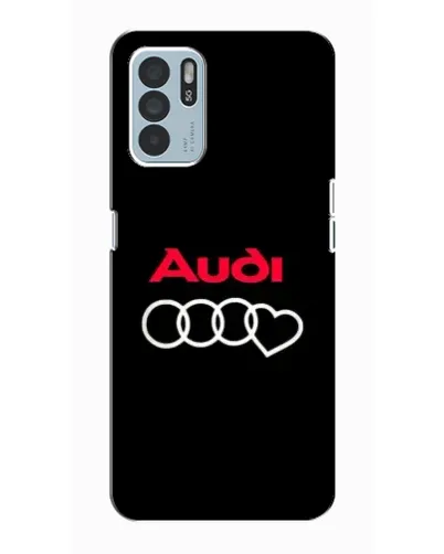 Чехол для OPPO Reno6 Z с картинкой «Логотип Audi Heart»