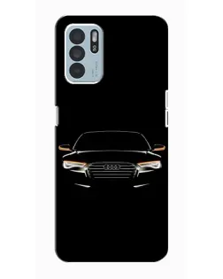Чехол для OPPO Reno6 Z с картинкой «Audi — ночной контур»